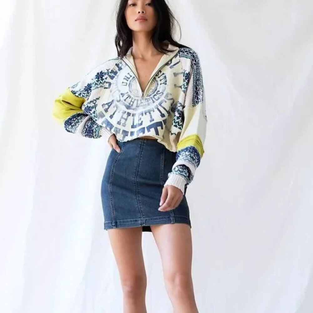 Free People Washed Denim Mini Skirt | Modern Femme